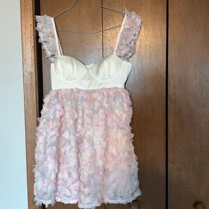ASOS LUXE floral baby doll dress